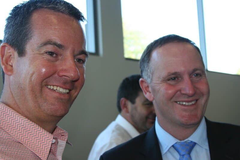 Andrew Mitchem with John Key, Prime Minister of New Zealand